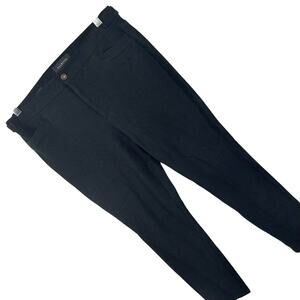 TALBOTS! RICH BLACK SKINNY "LEXINGTON" STRETCH PANTS, SLACKS, TROUSERS! SZ 8P